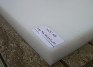 10x500x500mm plaque pehd 500 blanc